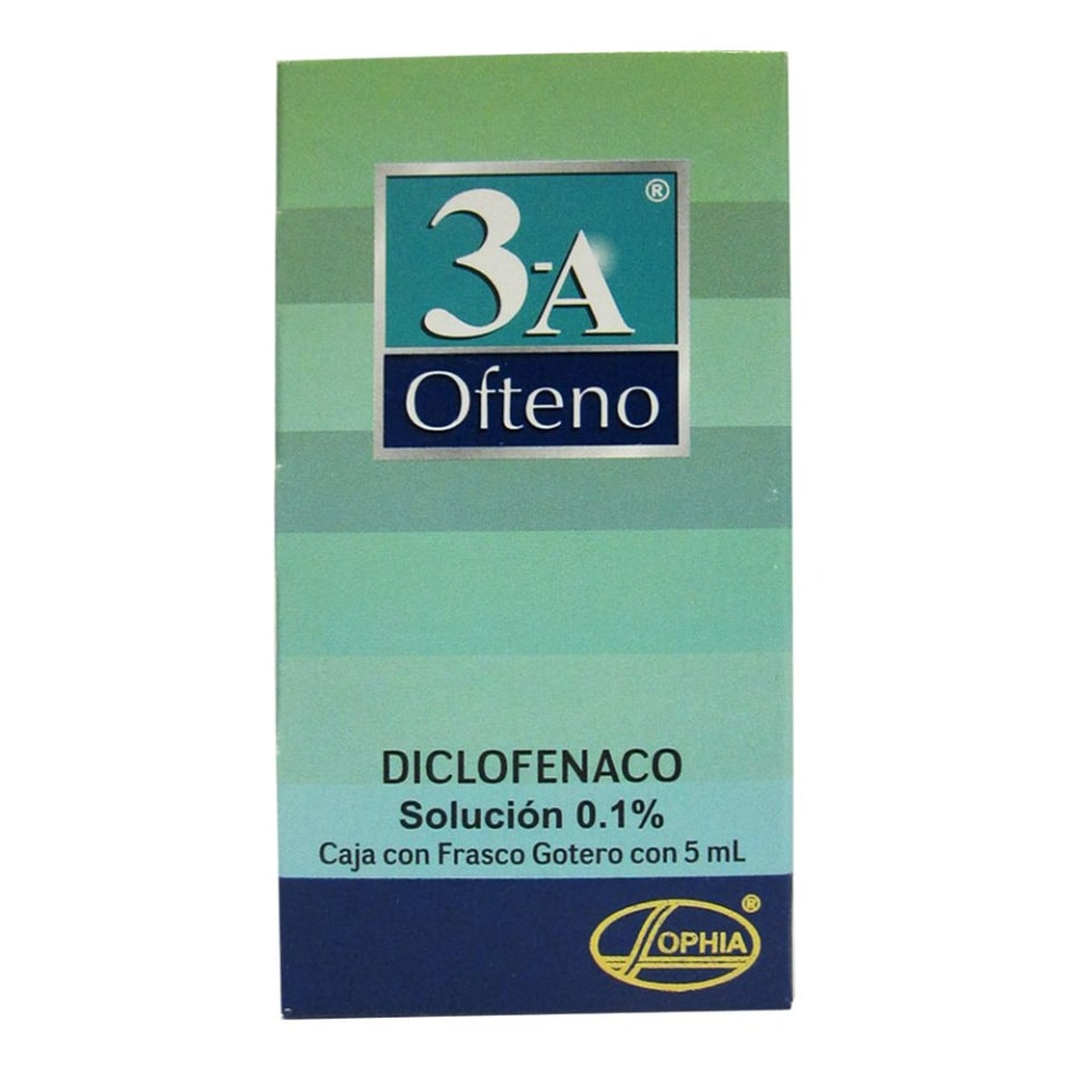 3 A Ofteno 0,1% solucion
